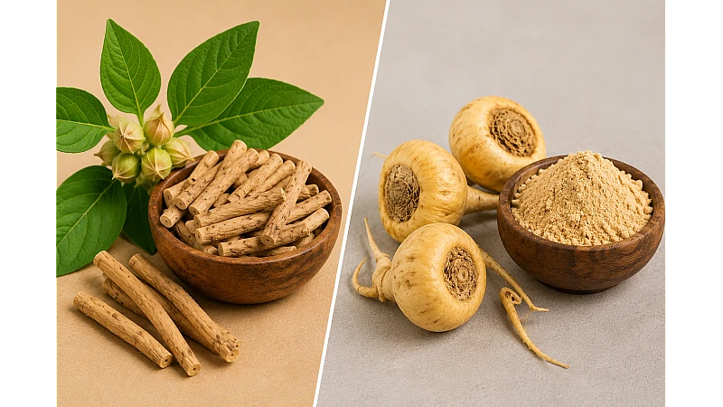 Ashwagandha vs Maca: Benefits, Uses, Safety & Which Is Better?