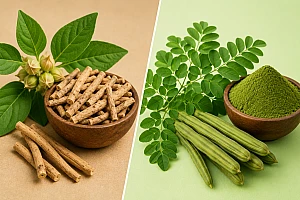Ashwagandha vs Moringa: Benefits, Uses, Safety & Which Is Better?