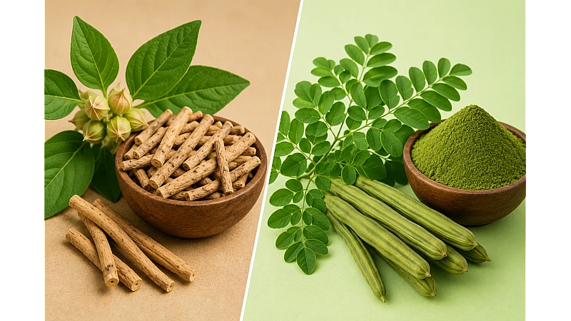 Ashwagandha vs Moringa: Benefits, Uses, Safety & Which Is Better?