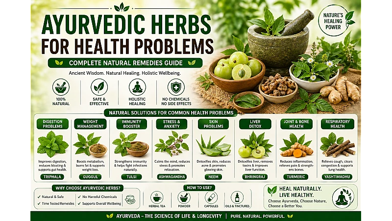 Ayurvedic Herbs for Health Problems (Complete Natural Remedies Guide)