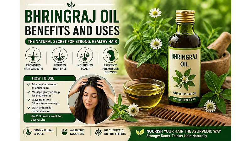 Bhringraj Oil Benefits and Uses (Hair Growth & Hair Fall Guide)
