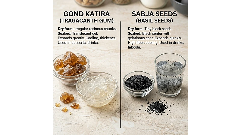 Gond Katira vs Sabja Seeds: Which Is Better for Summer?