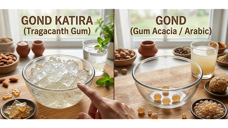 Gond Katira vs Gond: Difference Between Katira and Edible Gond