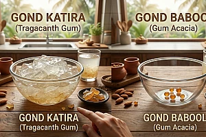 Gond Katira vs Gond Babool: Difference and Uses