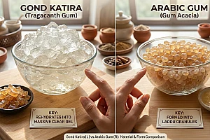 Gond Katira vs Arabic Gum: Uses, Texture and Benefits