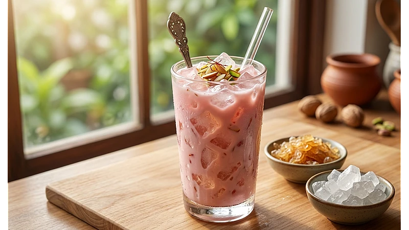 Gond Katira with Mishri and Milk: Traditional Cooling Drink