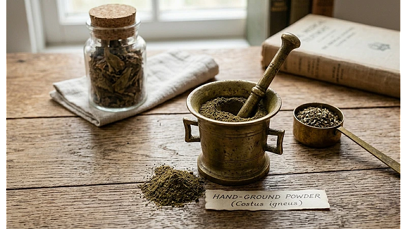 Insulin Leaves Powder Uses & How to Take (Costus Igneus)