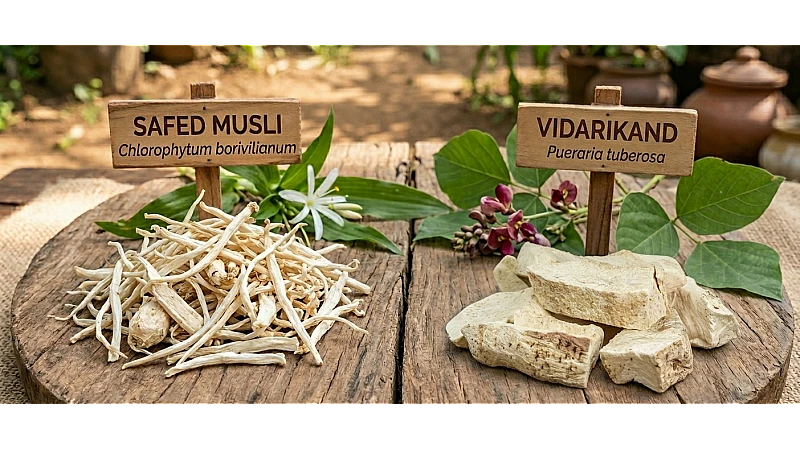 Safed Musli vs Vidarikand