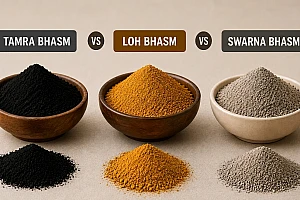 Tamra Bhasm vs Loh Bhasm vs Swarna Bhasm – Ayurvedic Comparison & Uses Guide